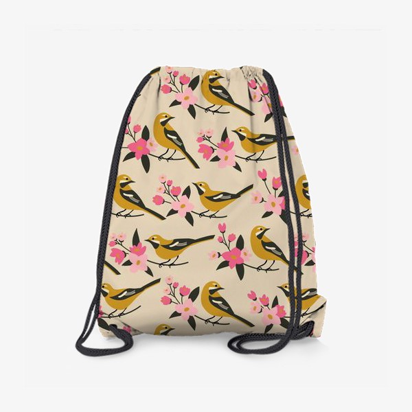 Рюкзак «Птица в цветах»