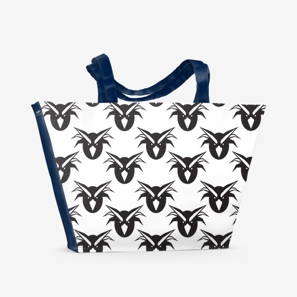 Пляжная сумка «Хохлатые смешные пингвины»