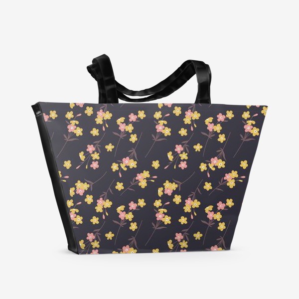 Пляжная сумка «Летние цветы»