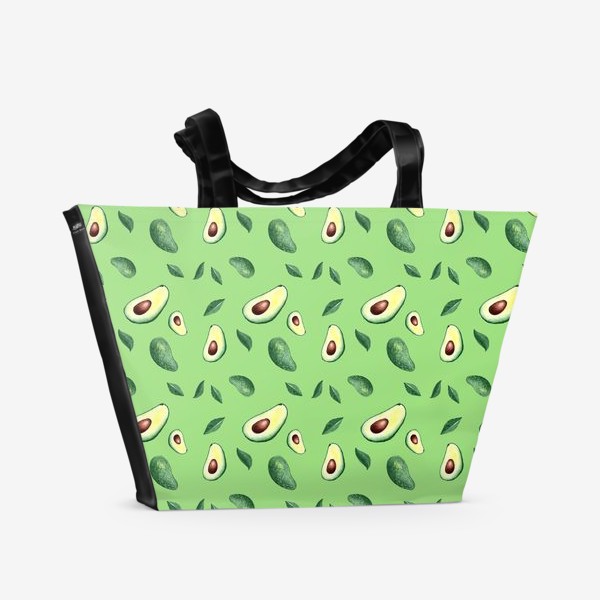 Пляжная сумка «Зеленый Авокадо»