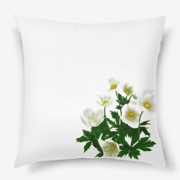 Подушка «Цветы белые »