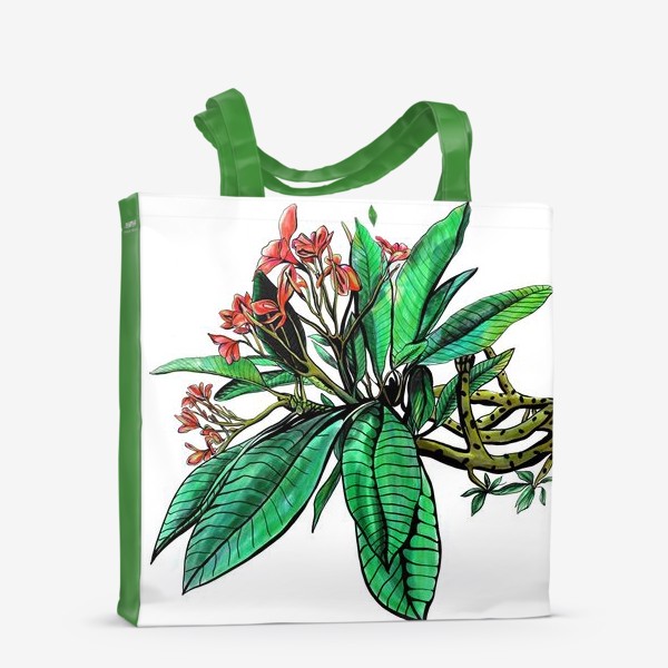 Сумка-шоппер «Красные Орхидеи. Шикарные цветы орхидеи»