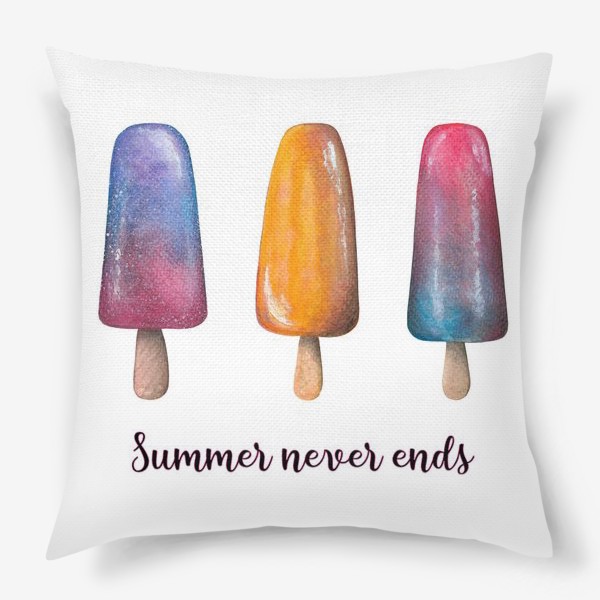 Подушка «Мороженое. Лето. Summer»