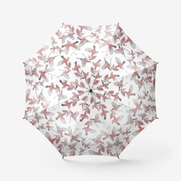 Зонт «Стая снегирей»