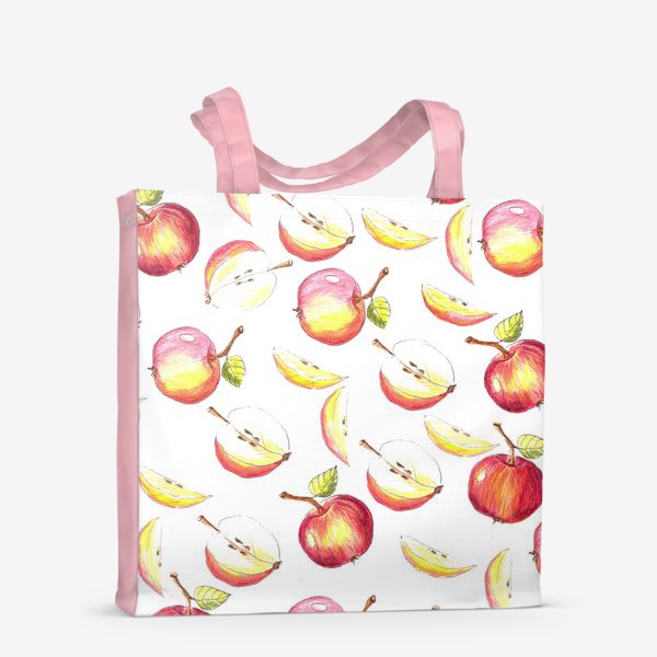 Сумка-шоппер «Яблочный паттерн»