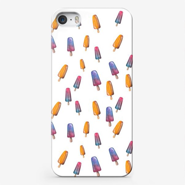 Чехол iPhone «Паттерн мороженое. Pattern ice cream»
