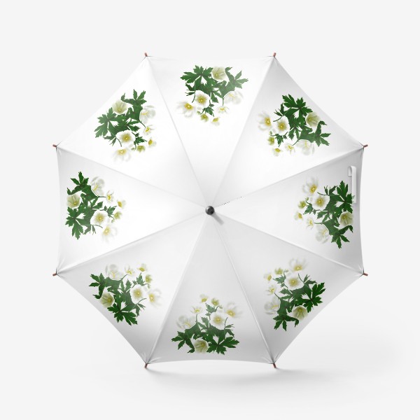 Зонт «Цветы белые »