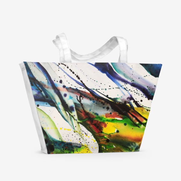 Пляжная сумка «Акварельный абстрактный фон»
