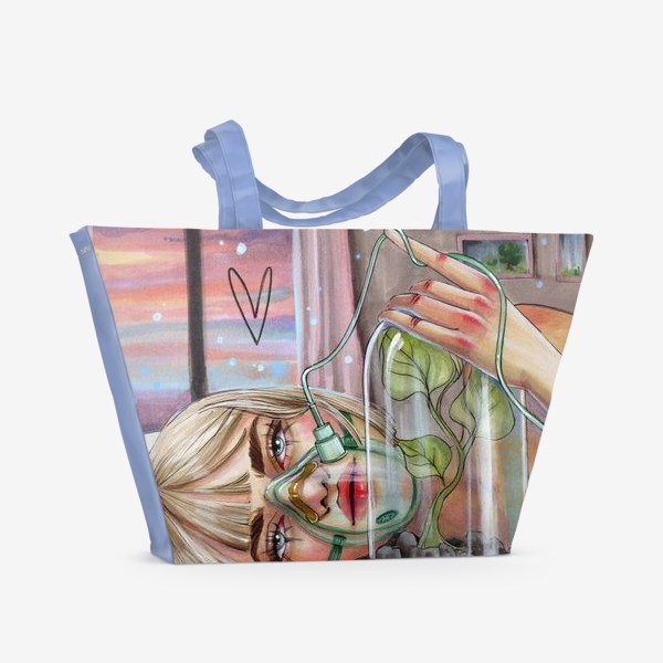 Пляжная сумка «Девушка из будущего»