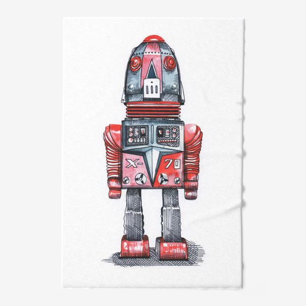 Полотенце «Красный робот»