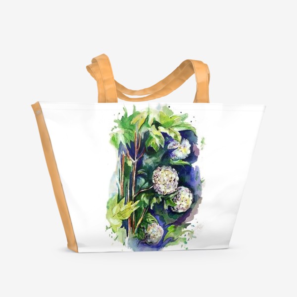 Пляжная сумка &laquo;Цветы калины&raquo;