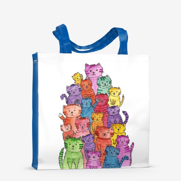 Сумка-шоппер «Радужные котики»