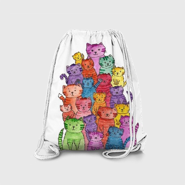 Рюкзак «Радужные котики»