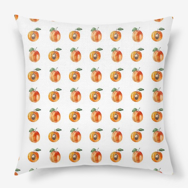 Подушка «Сладкие абрикосы паттерн»