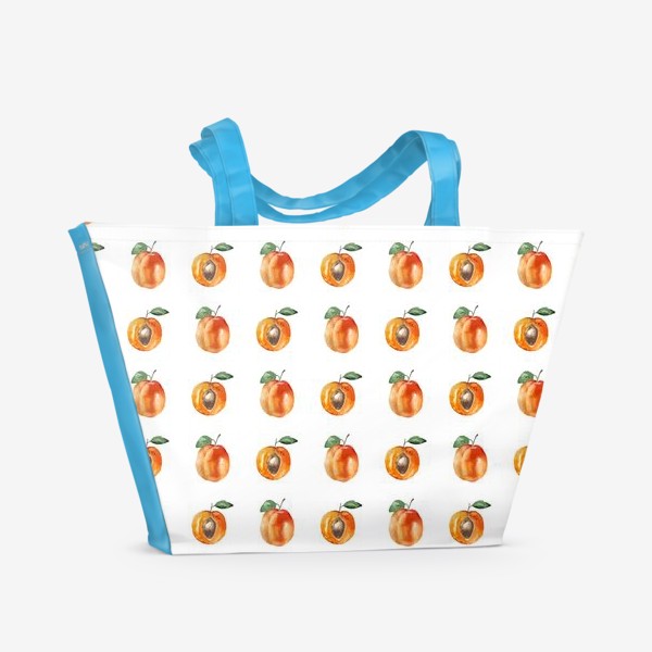 Пляжная сумка &laquo;Сладкие абрикосы паттерн&raquo;