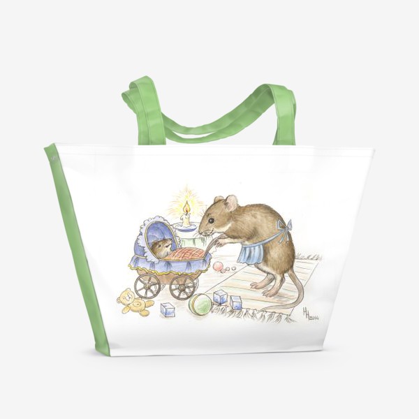 Пляжная сумка «Мама мышь»