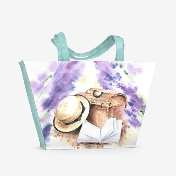 Пляжная сумка «На лавандовых полях»