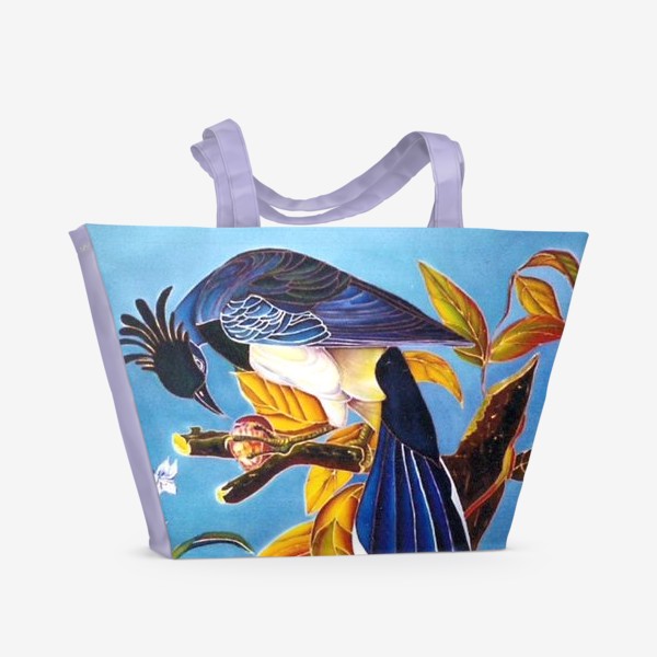 Пляжная сумка «синяя птица »