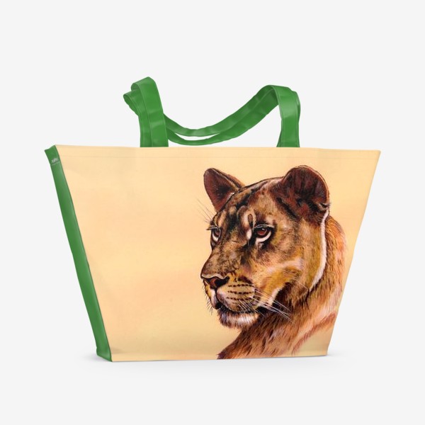 Пляжная сумка «Львица »