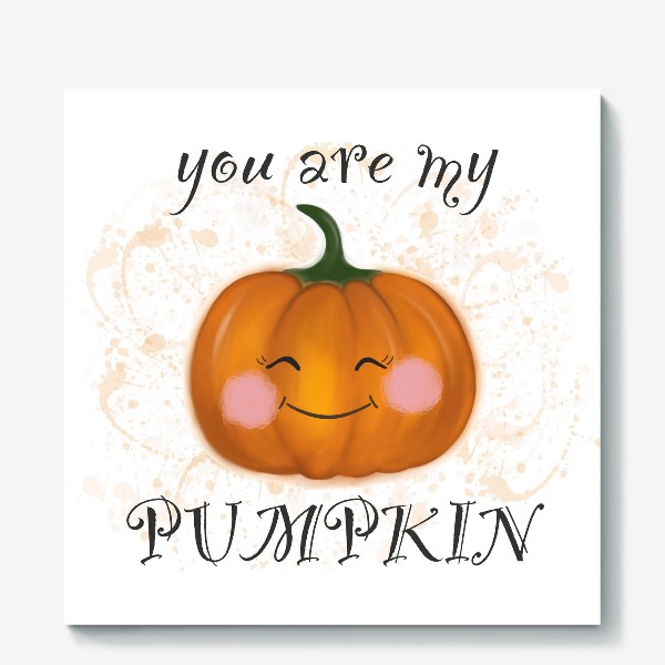 Холст «Осень. Хэллоуин. Тыква. Pumpkin»