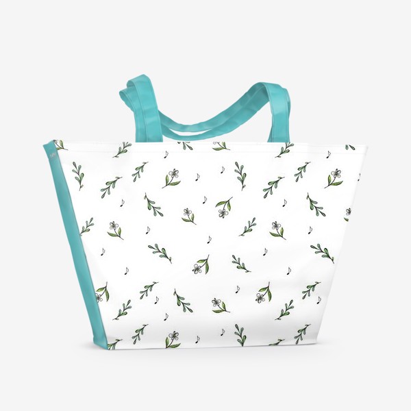 Пляжная сумка «Растительный паттерн»