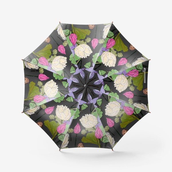 Зонт «нежные лотосы»