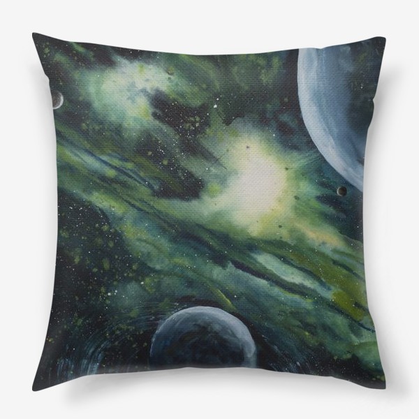 Подушка «Зеленый космос»