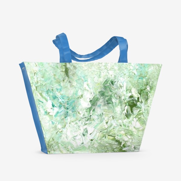 Пляжная сумка «Зеленый. Мятная свежесть.»