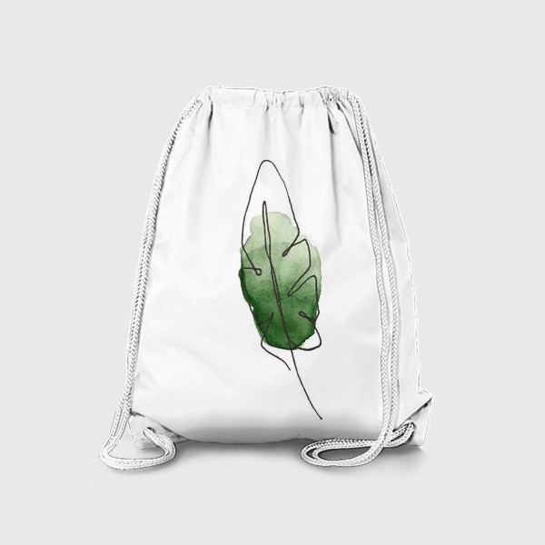 Рюкзак «Акварельный пальмовый лист»
