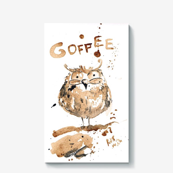Холст «Coffee owl»