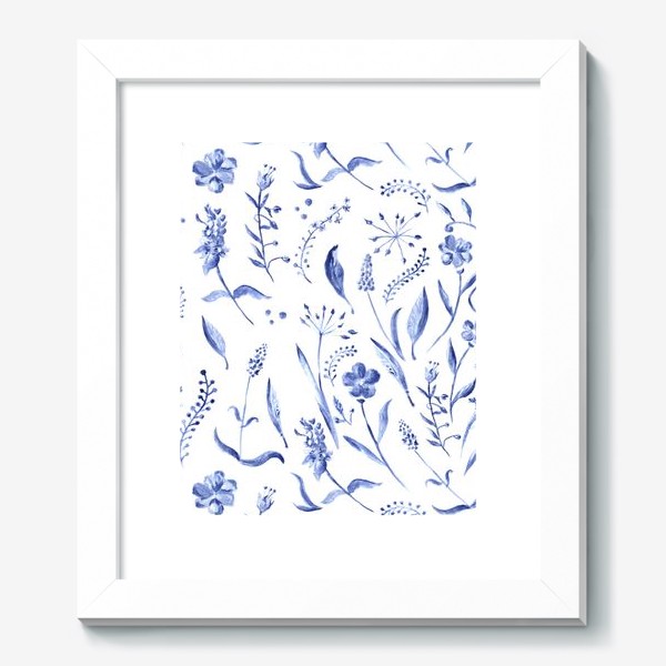 Картина «Индиго - синие полевые цветы»