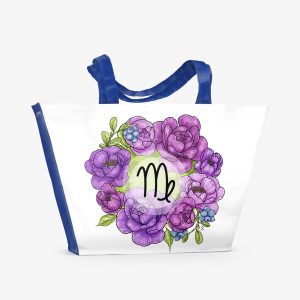 Пляжная сумка «Дева цветы »