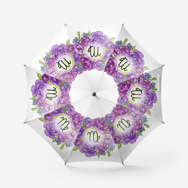 Зонт «Дева цветы »