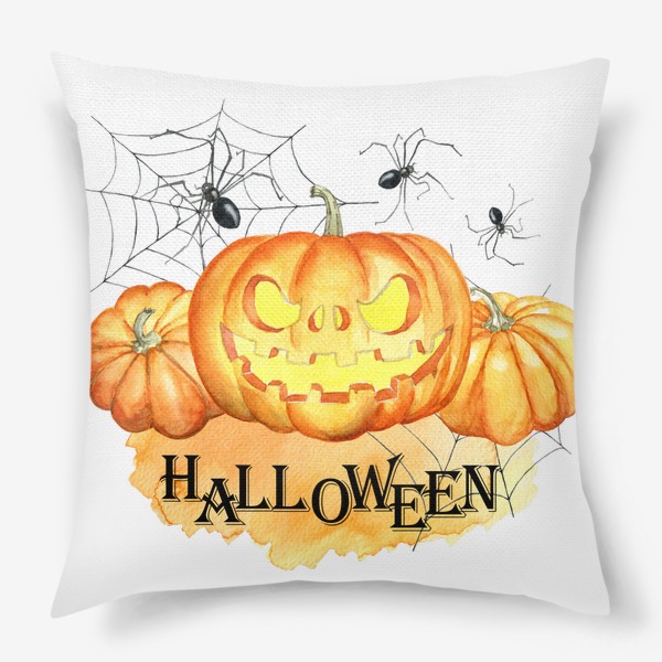 Подушка «Хэллоуин, тыквы, осень»