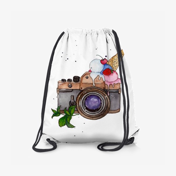 Рюкзак «Фотоаппарат и мороженое»