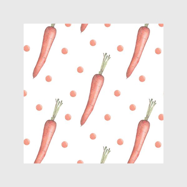 Скатерть «Акварельный паттерн из морковок»