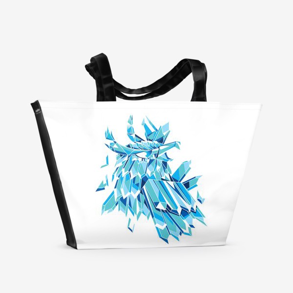 Пляжная сумка «Ледяной Феникс. Птицы из Фэнтези»