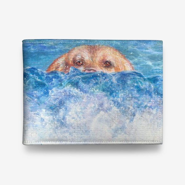 Кошелек «Волна, море, собака»