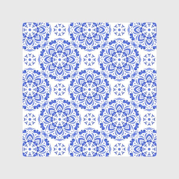 Скатерть «winter snowflakes mandala pattern»