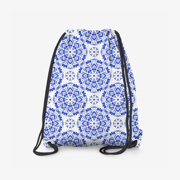 Рюкзак «winter snowflakes mandala pattern»