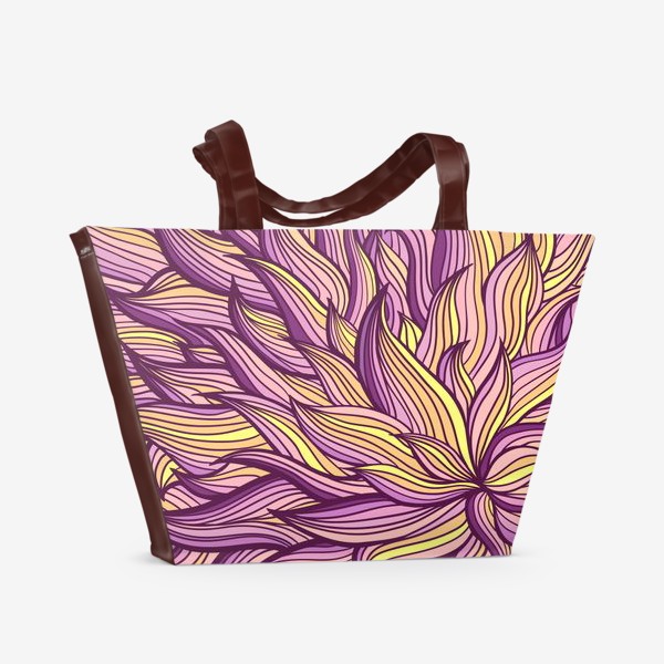 Пляжная сумка «Растительный узор»