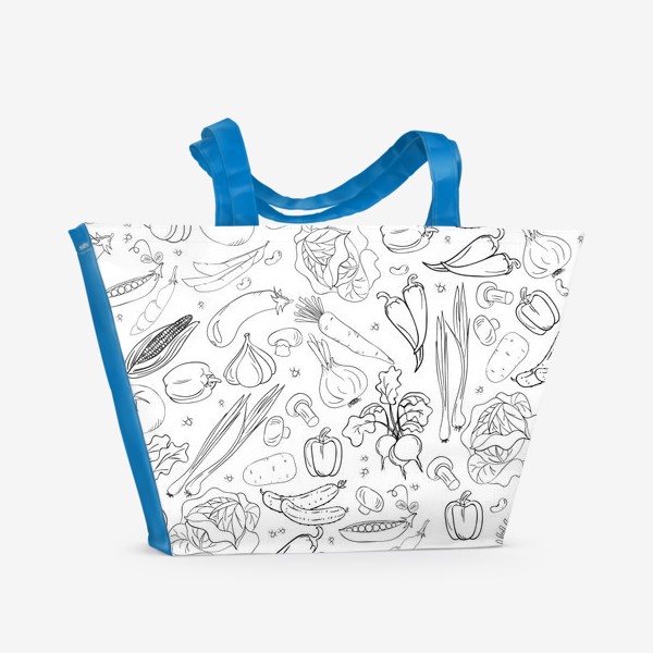 Пляжная сумка «свежие овощи»