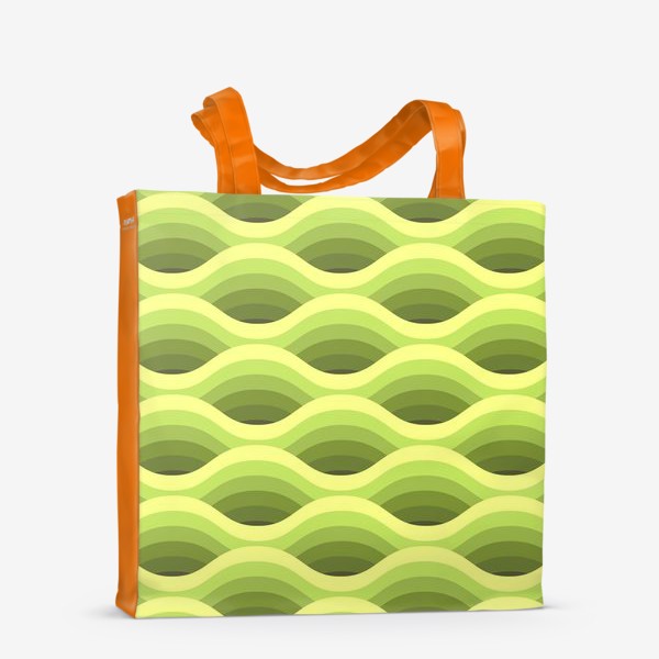 Сумка-шоппер «Зеленые волны»