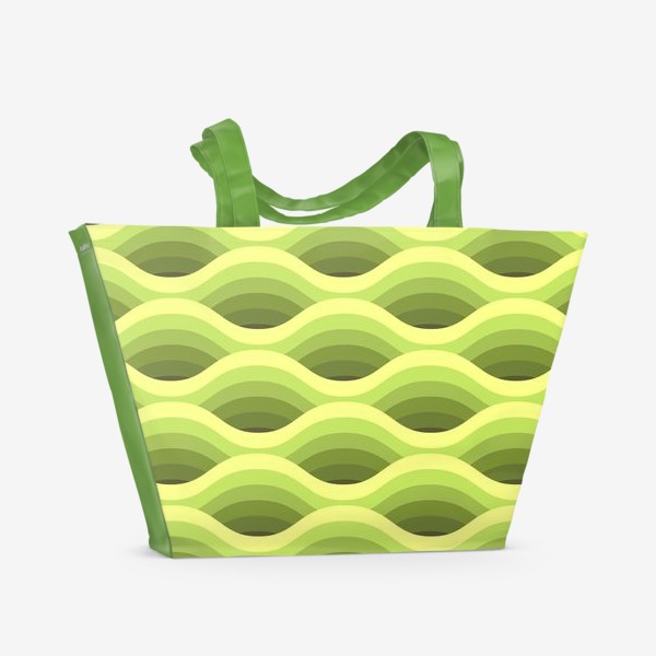 Пляжная сумка «Зеленые волны»