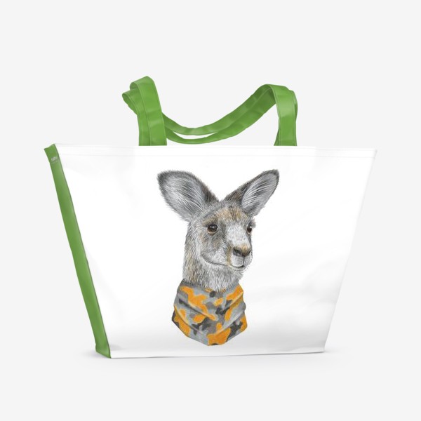 Пляжная сумка «Кенгуру. Милые животные Австралии»