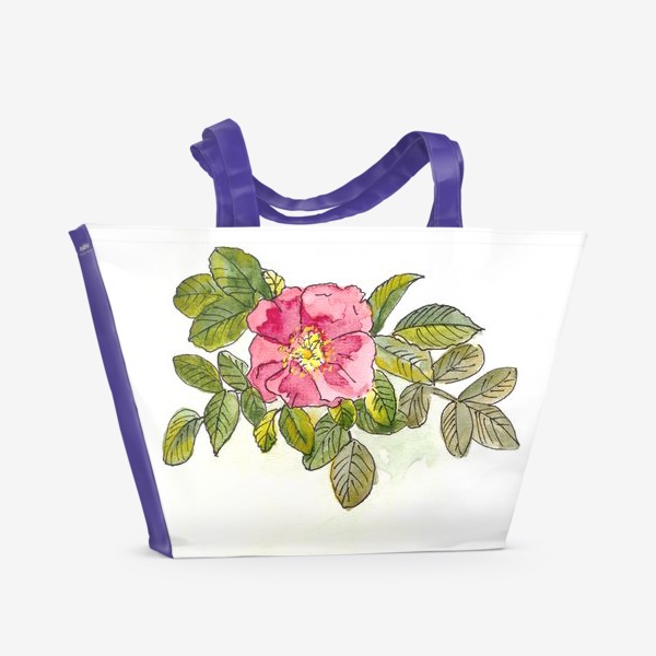 Пляжная сумка «цветок шиповника»