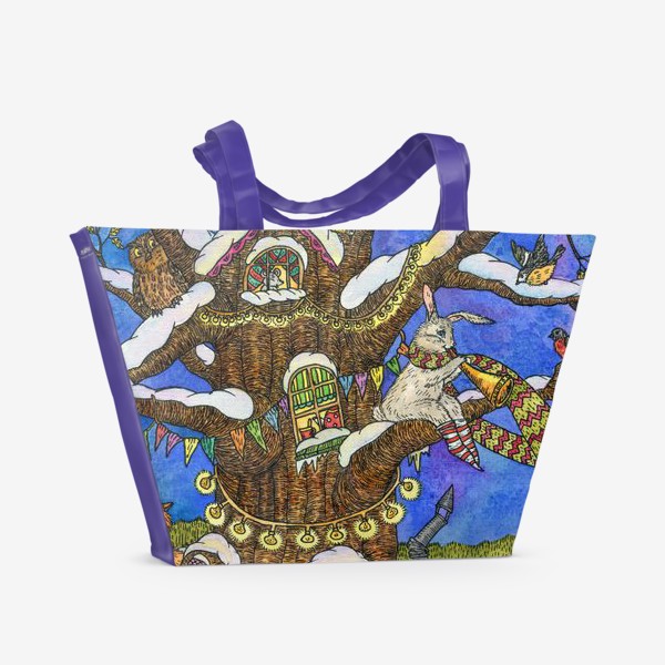 Пляжная сумка «Веселый Новый год»