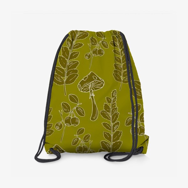 Рюкзак «папоротник и грибы»