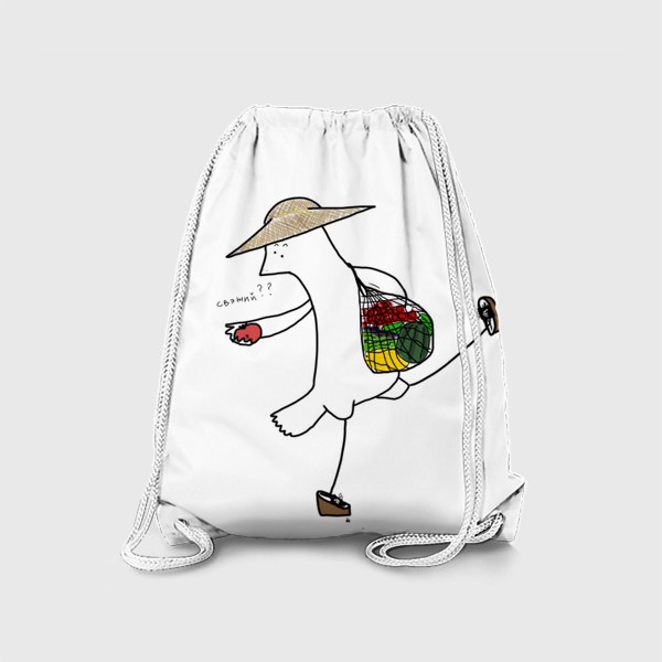 Рюкзак «Птица на летнем рынке»