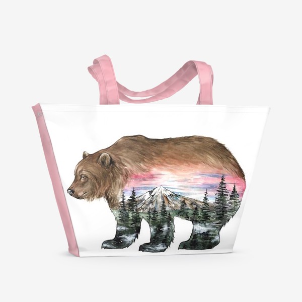 Пляжная сумка «Дыхание природы. Медведь»